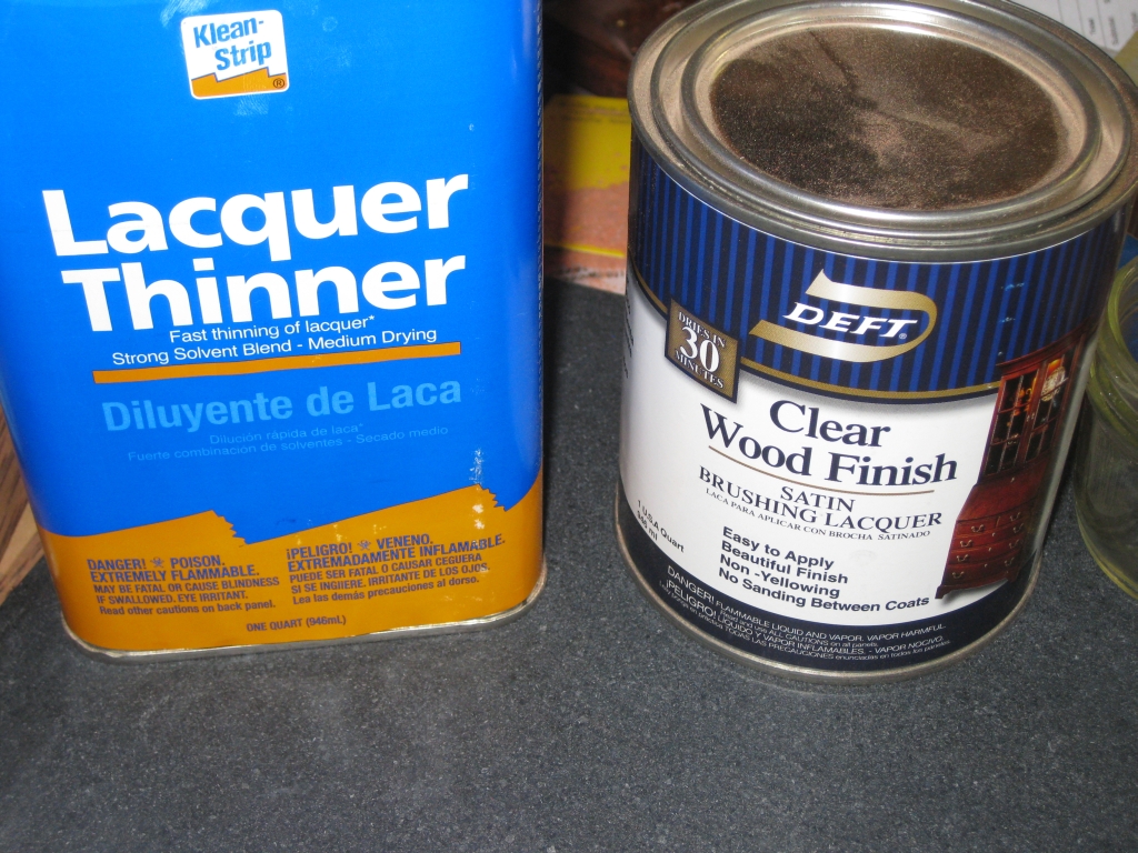 The Satin Laquer for finishing