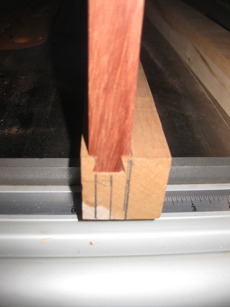 The first completed dovetail